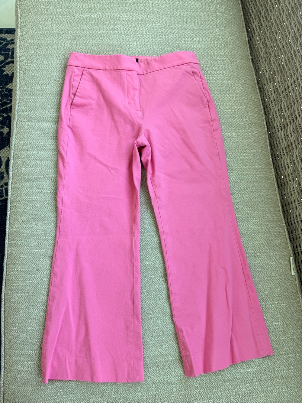 J. Crew Bright Pink Wide-Leg Pants